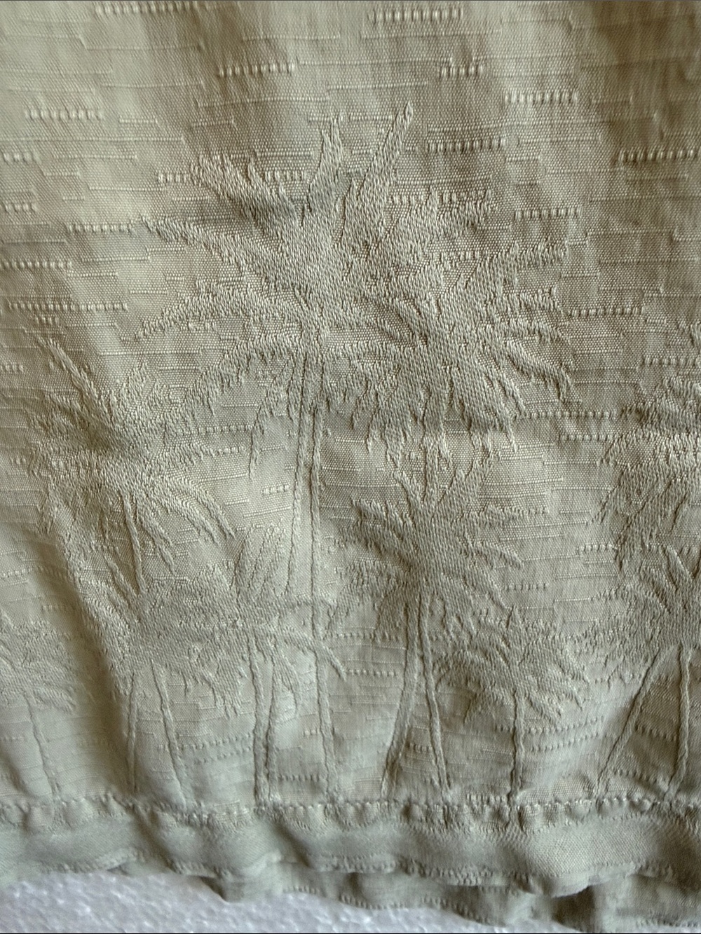 Paradise Coves 100% Silk Tank Blouse M 90s Minimalist Olive Coastal Luxury Top - Picture 4 of 8
